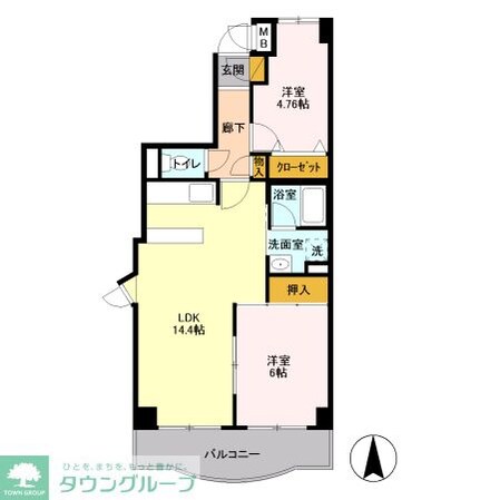グランソレイユ大宮の物件間取画像